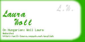 laura woll business card